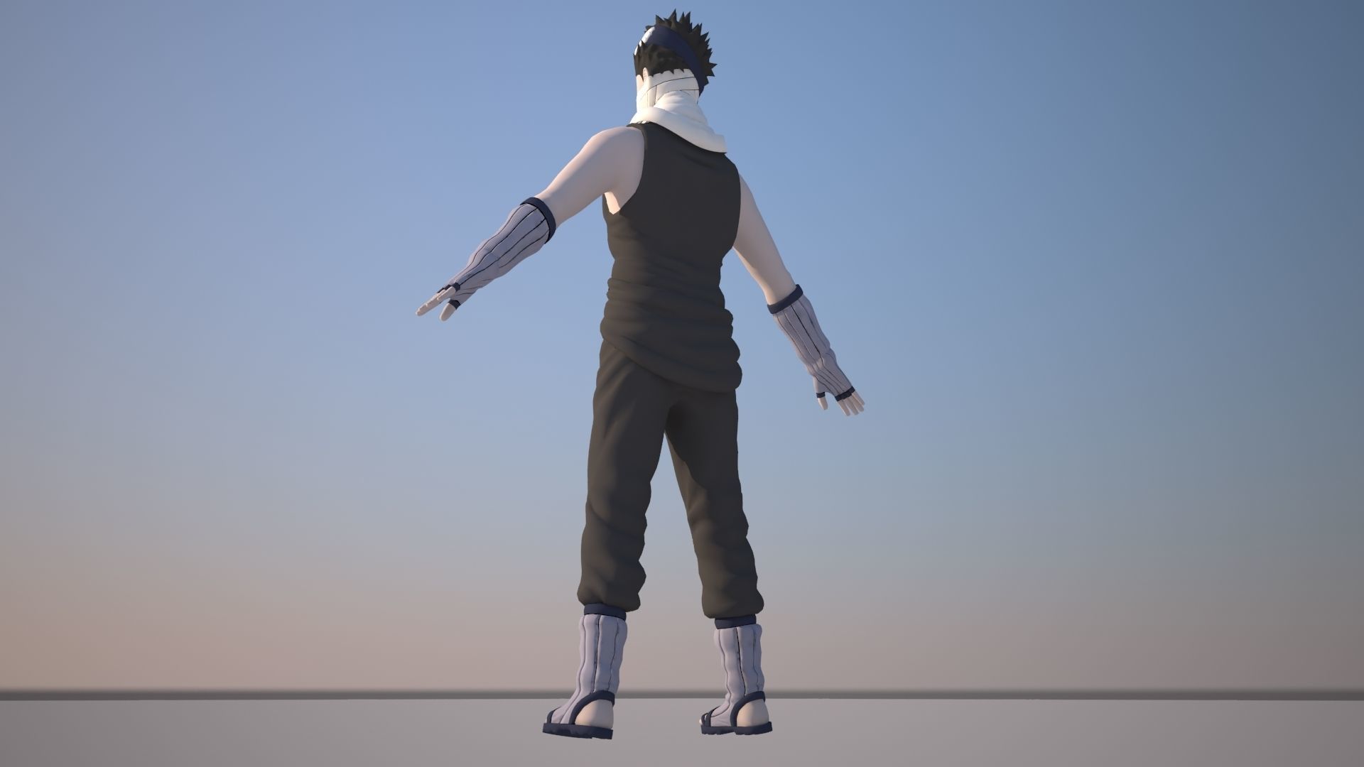 Zabuza Momochi Low-poly 3D model_9
