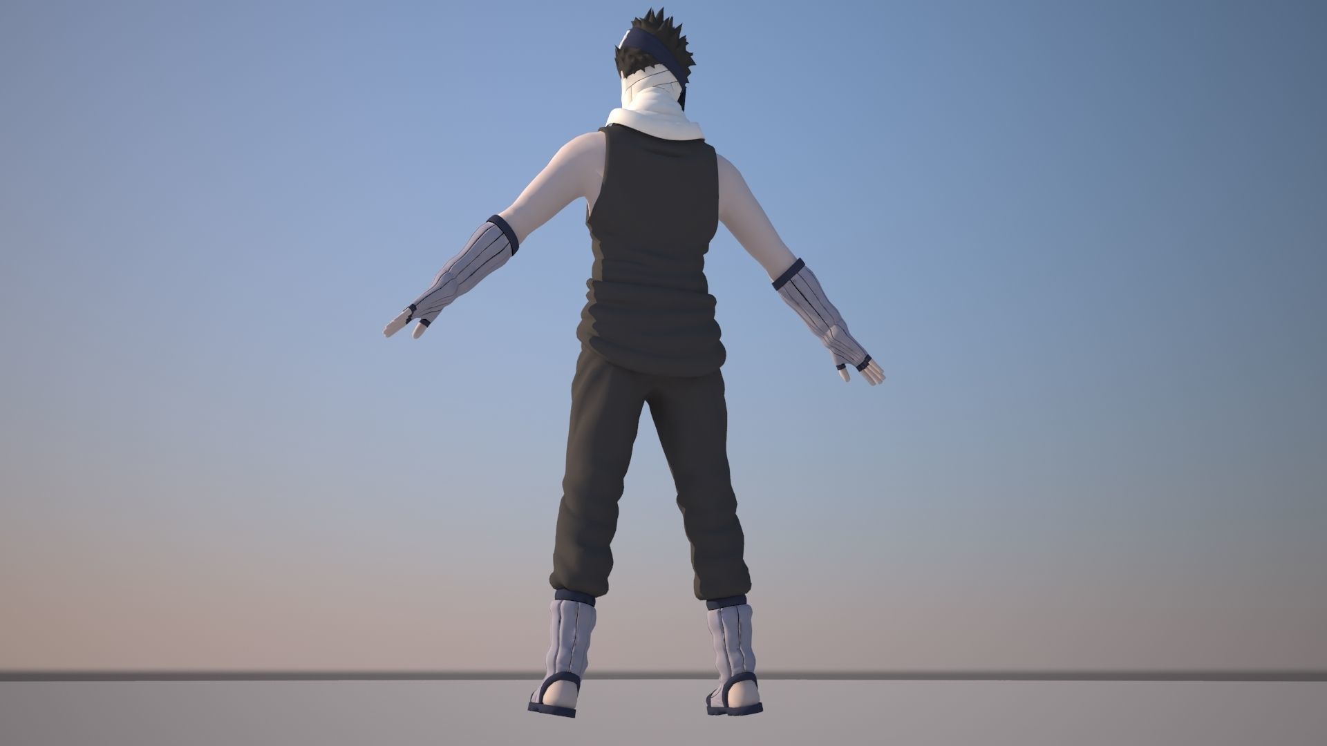 Zabuza Momochi Low-poly 3D model_10