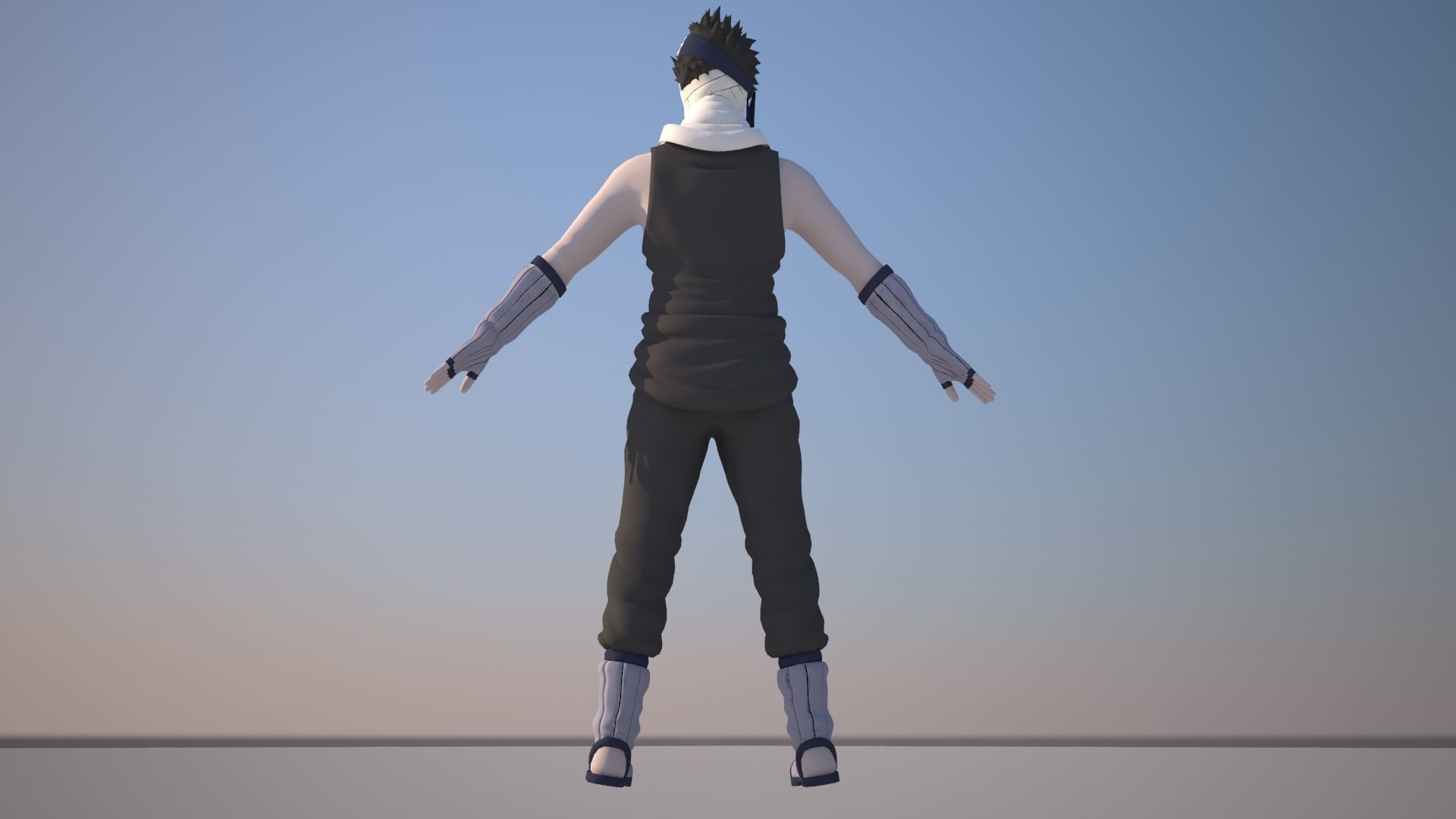 Zabuza Momochi Low-poly 3D model_11