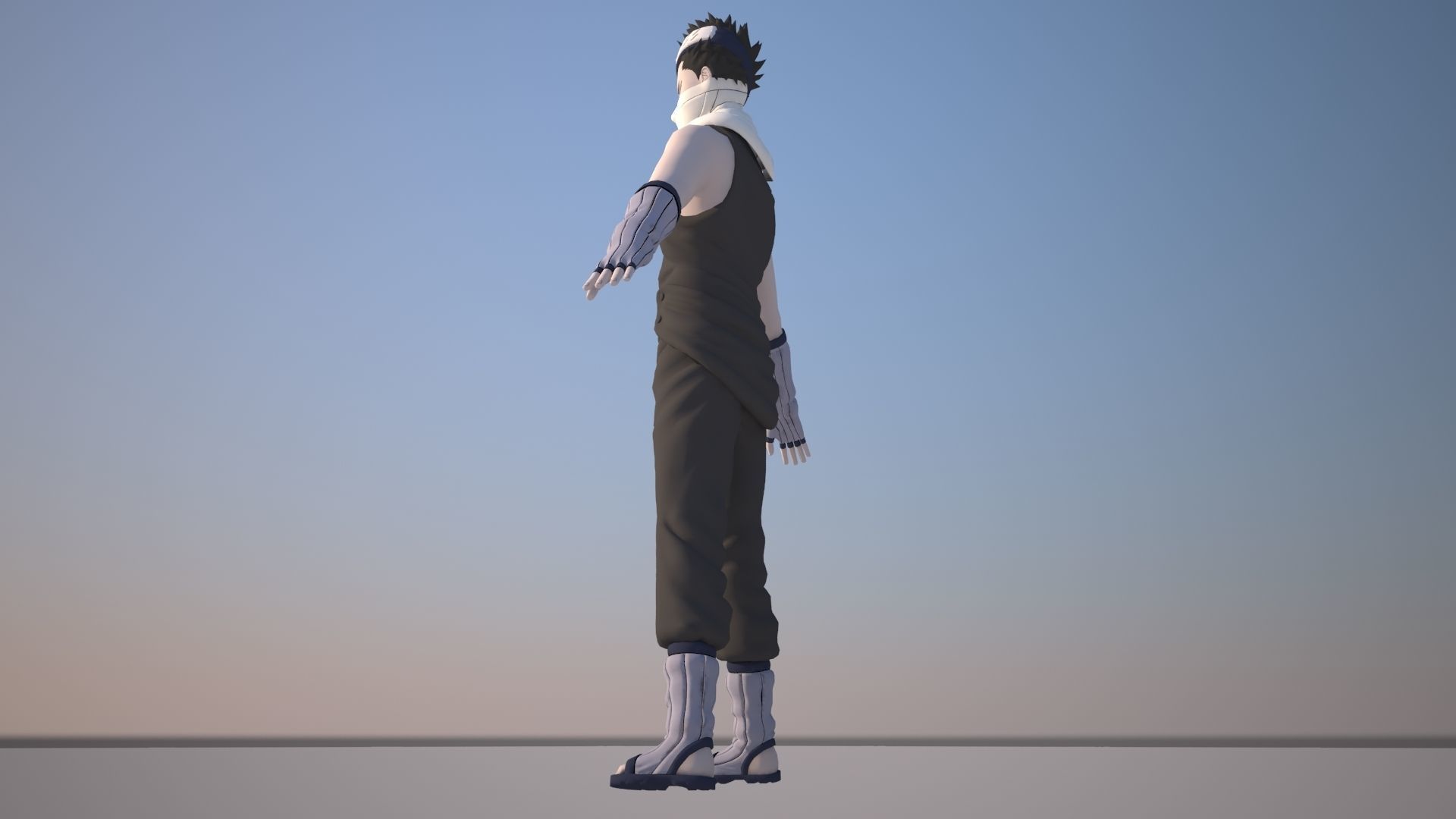 Zabuza Momochi Low-poly 3D model_7