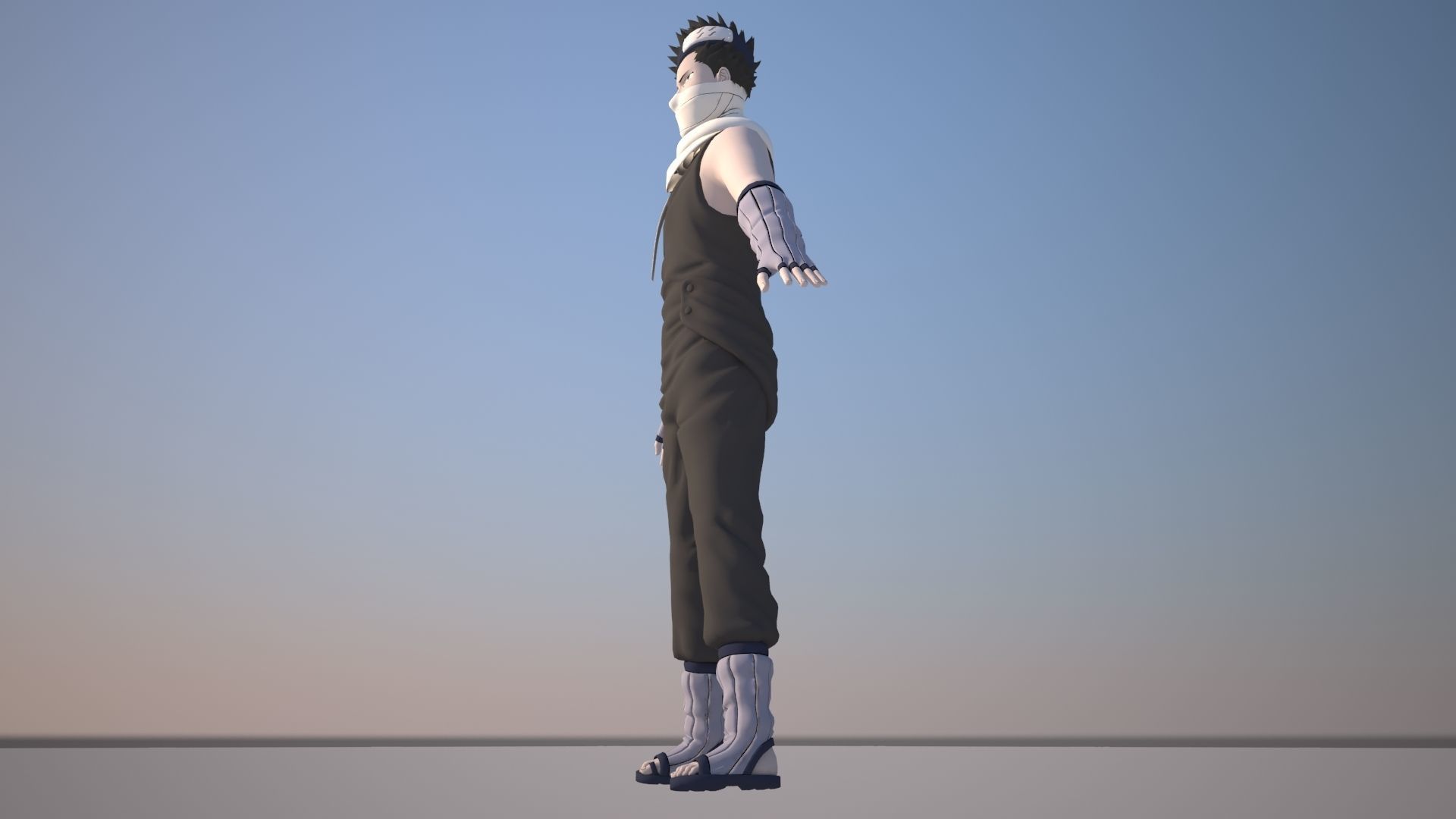 Zabuza Momochi Low-poly 3D model_5