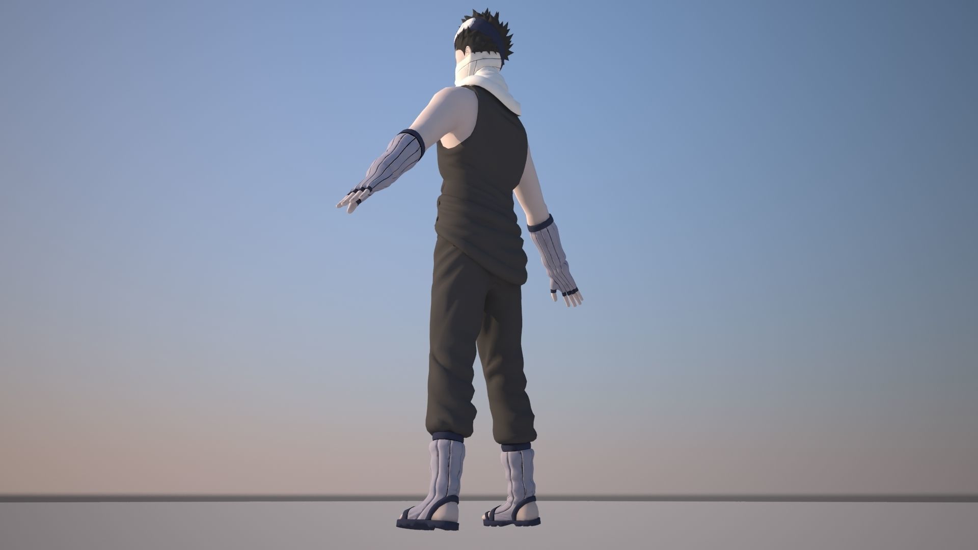 Zabuza Momochi Low-poly 3D model_8