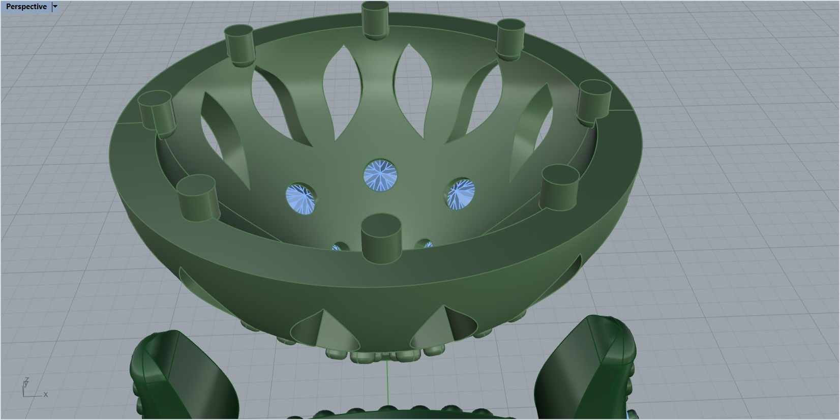 Diamond engagement ring 3D print model_34