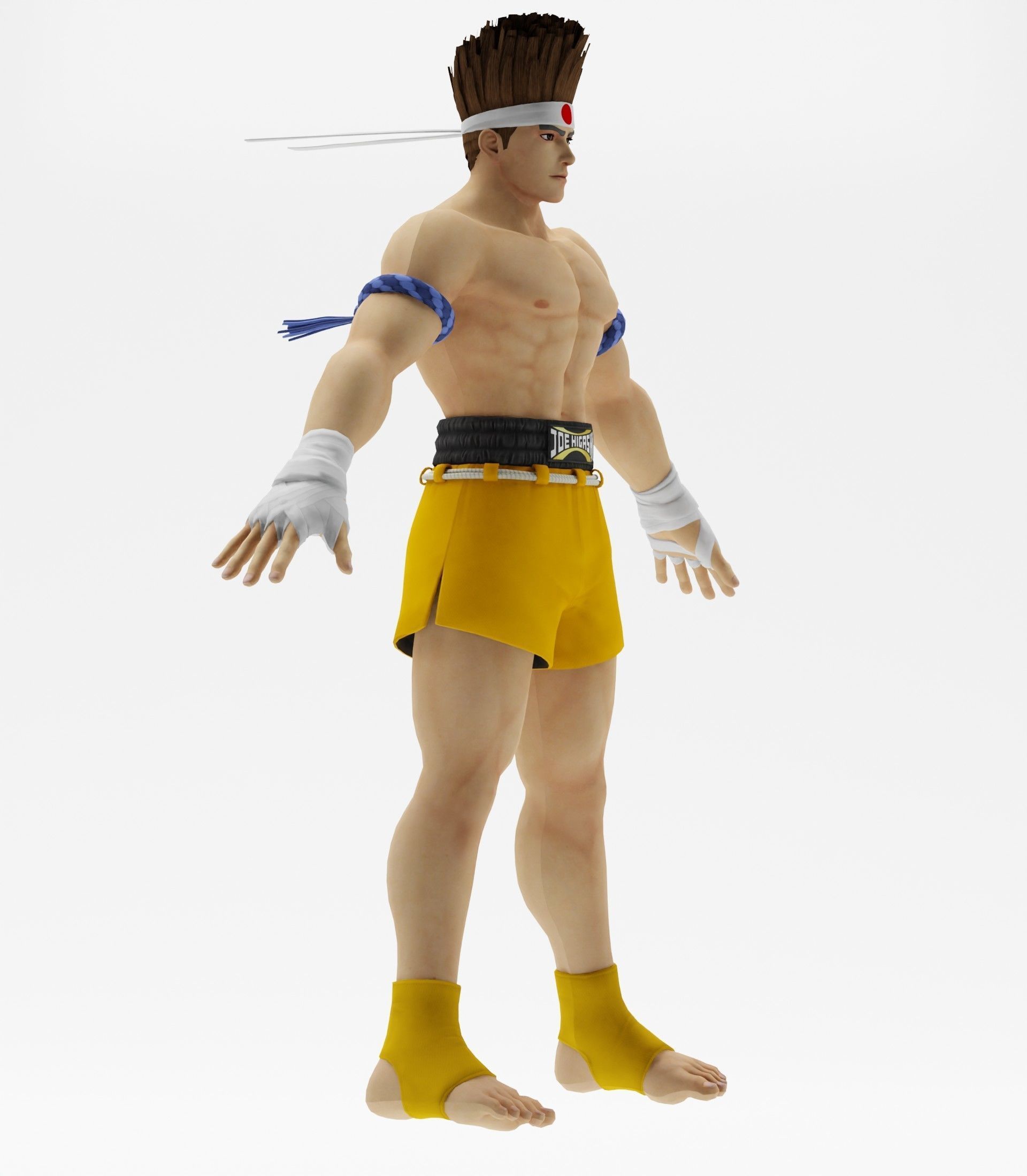 Joe Higashi 3D model_3