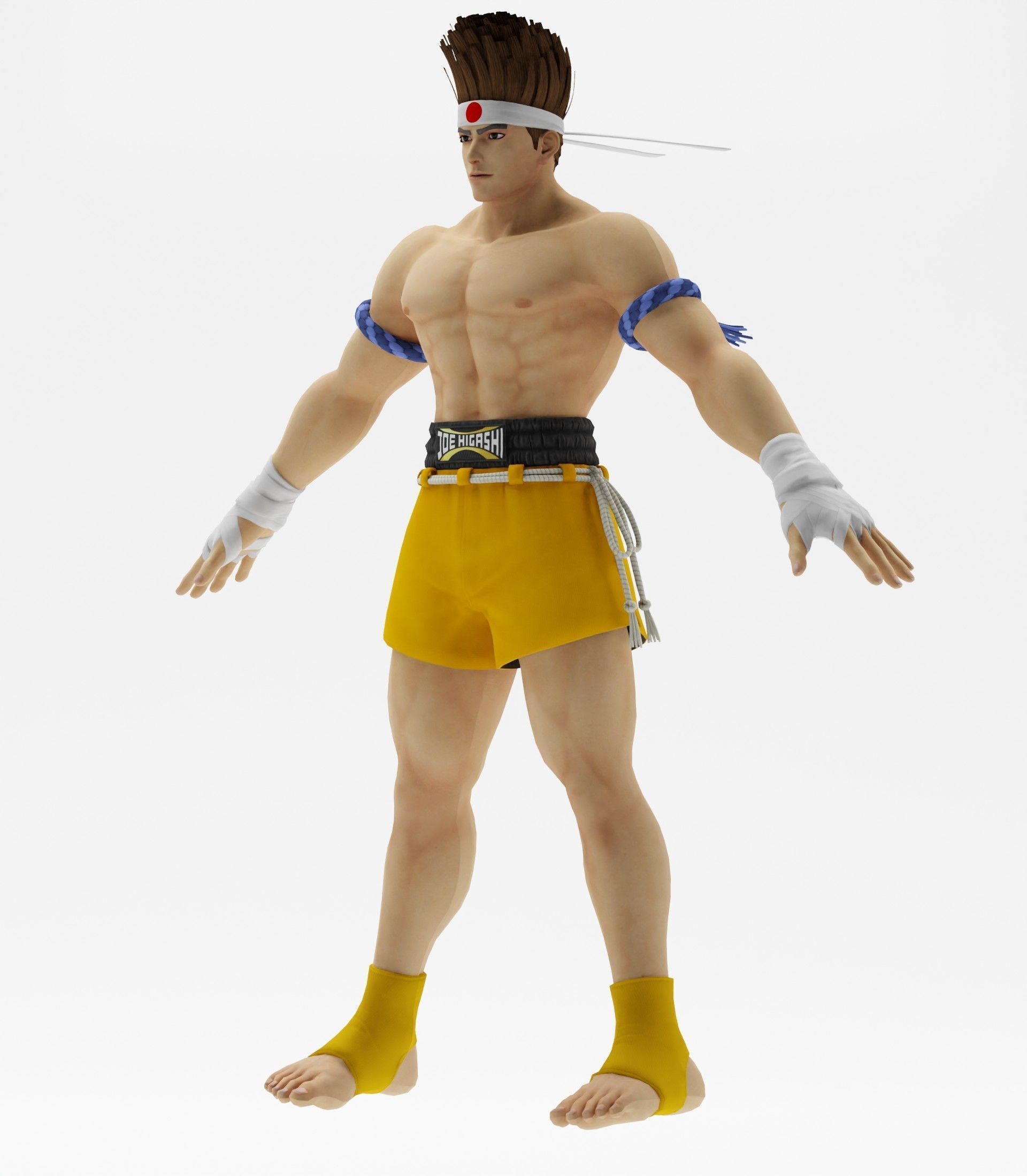Joe Higashi 3D model_15