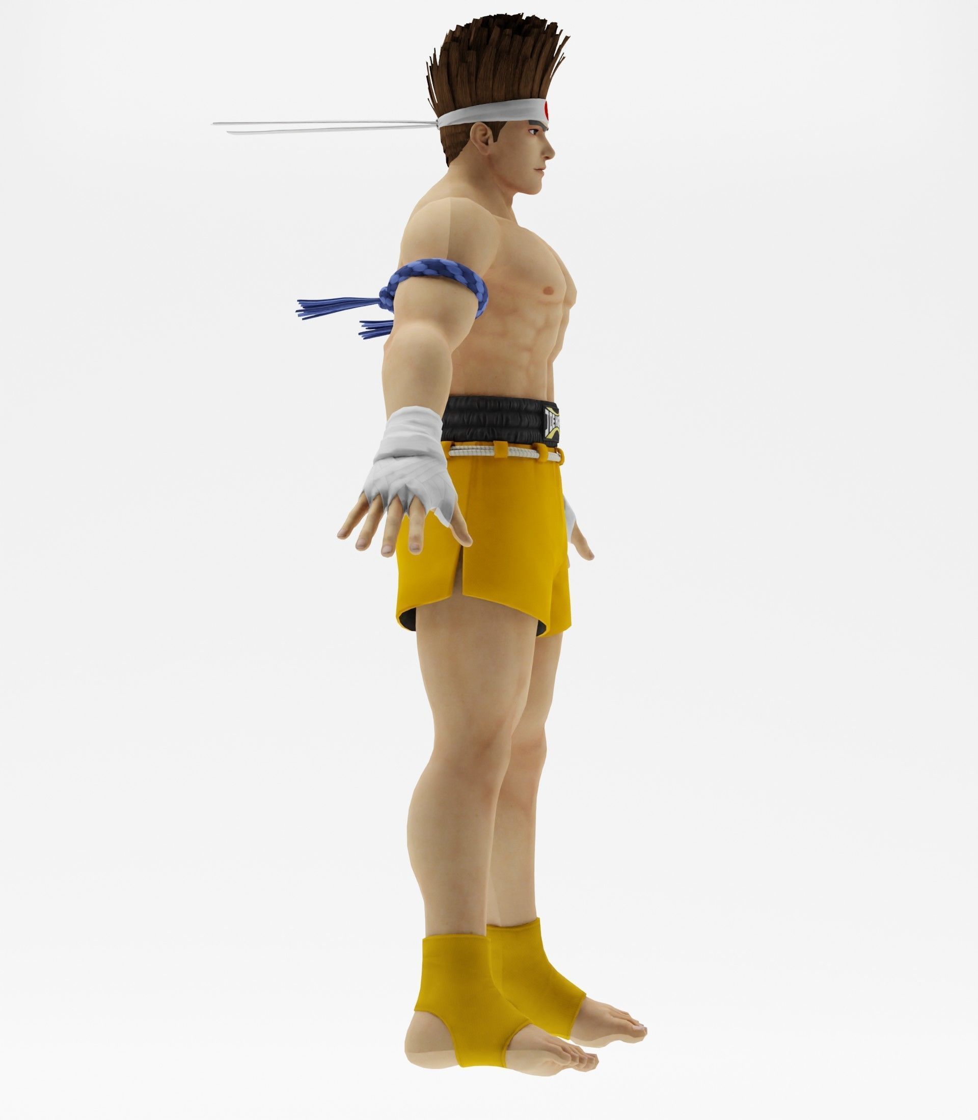 Joe Higashi 3D model_4