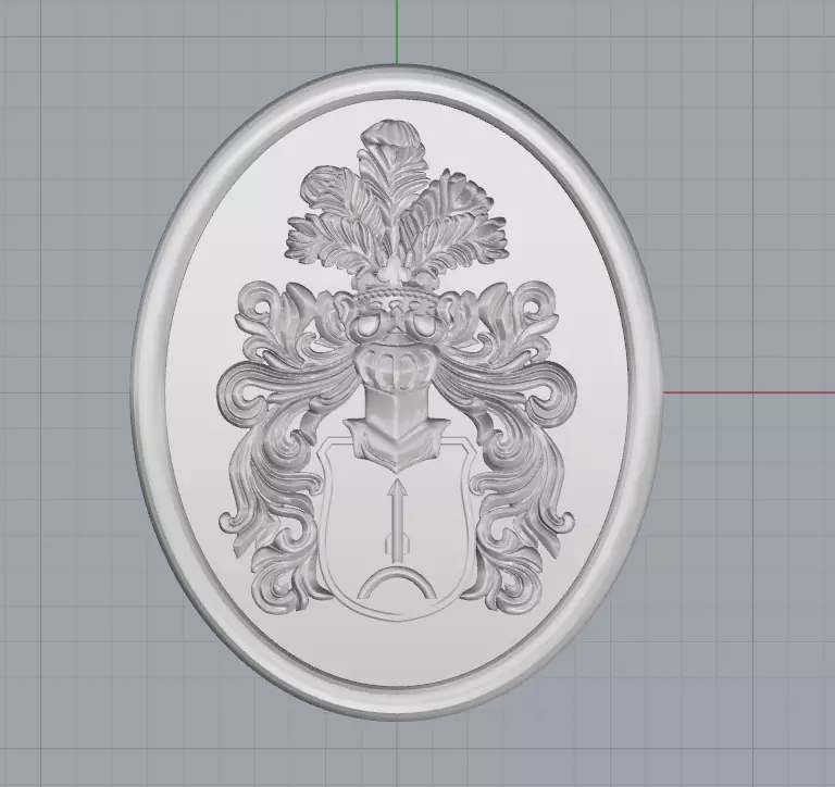 pendants coat of arms 3D print model_0