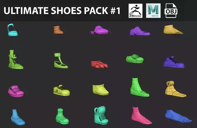 Ultimate Shoes and Feets Asset Pack 1
