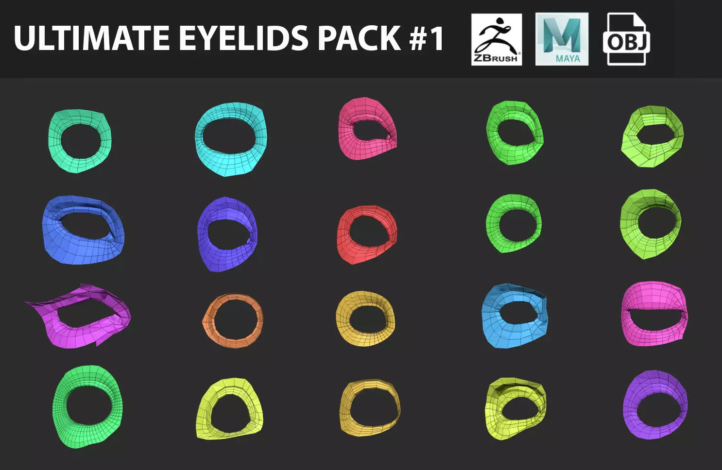 Ultimate EyeLids Model Pack 1 3D model_0
