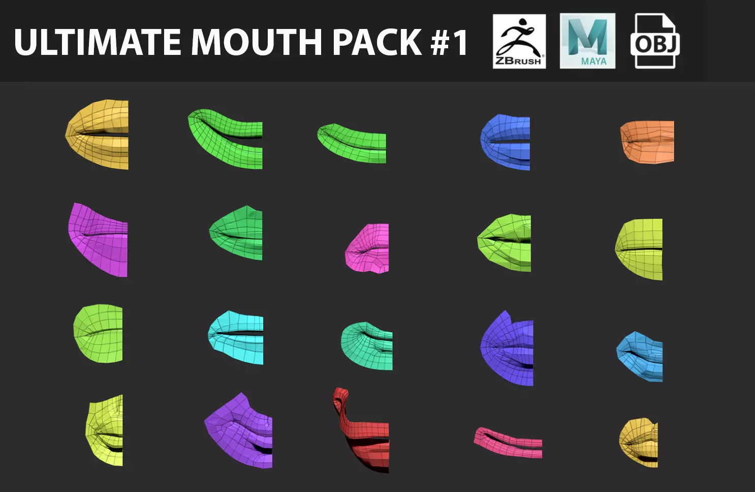 Ultimate Mouth Pack Models 1 3D model_0
