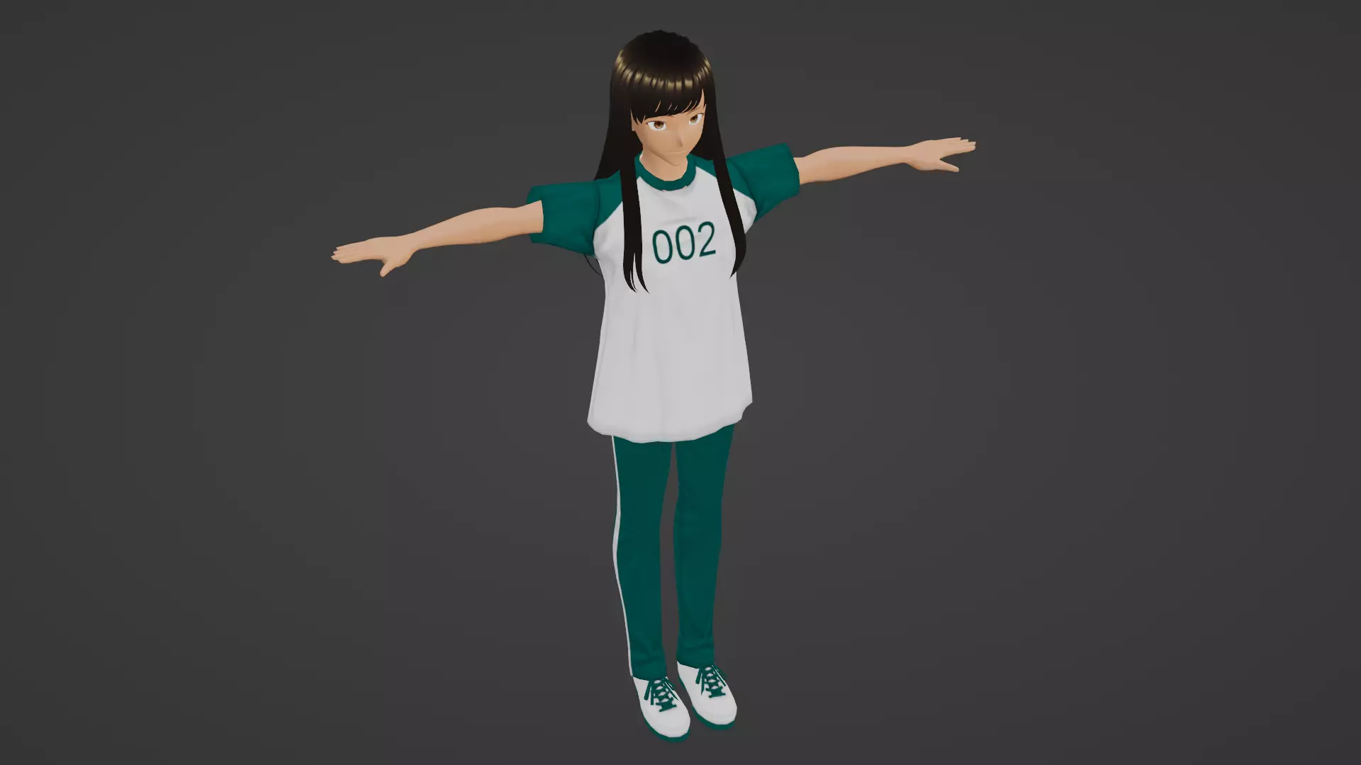 Squid Game - Player Low-poly 3D model