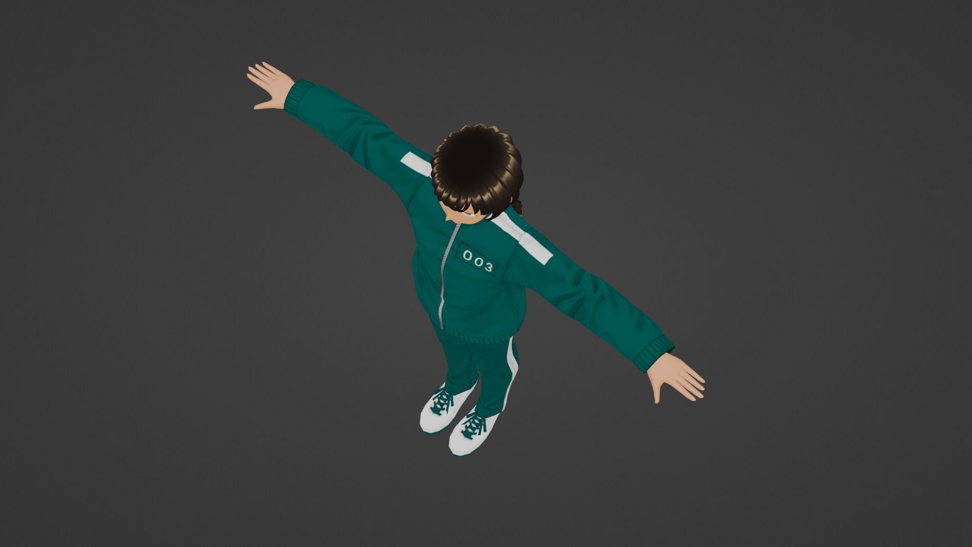 Squid Game - Player Low-poly 3D model_5