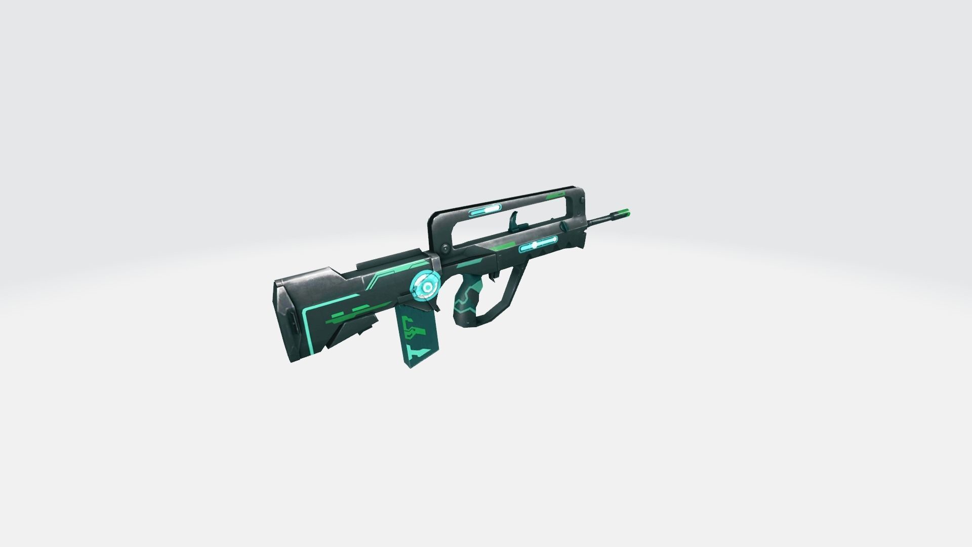 FAMAS Rifle Game Weapon 23x 3D model_15