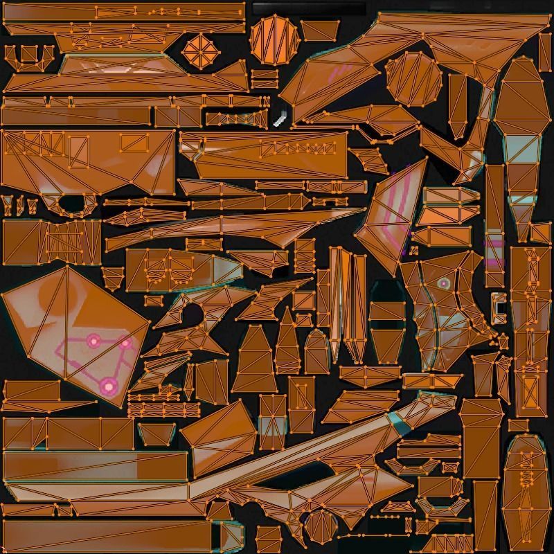 FAMAS Rifle Game Weapon 23x 3D model_4