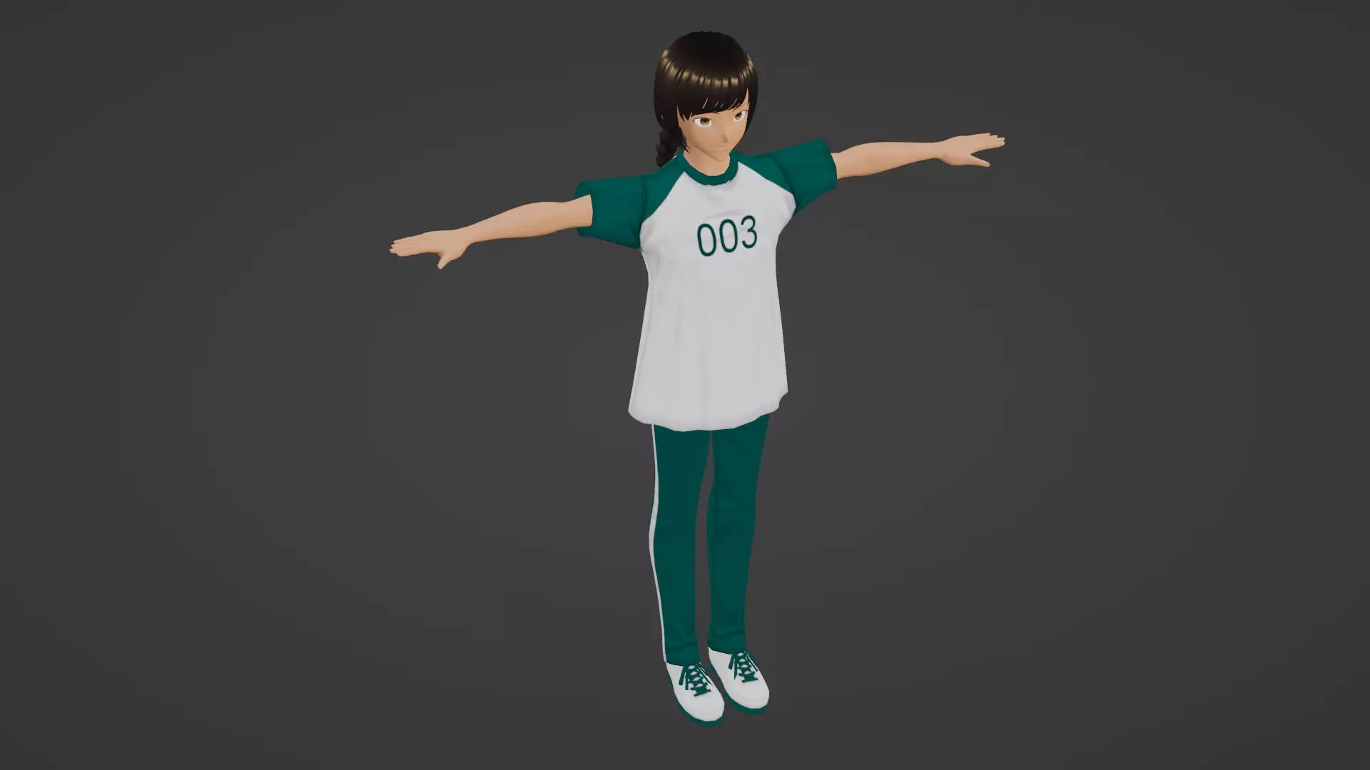 Squid Game - Player Low-poly 3D model