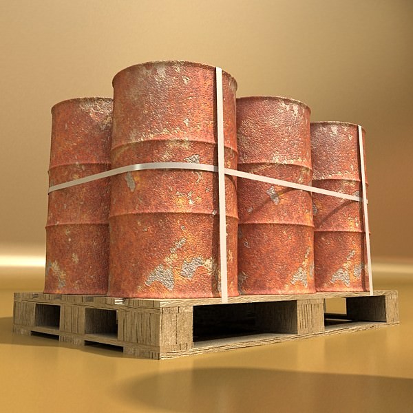 Metal Drums 3D model_42
