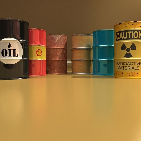 Metal Drums 3D model_1