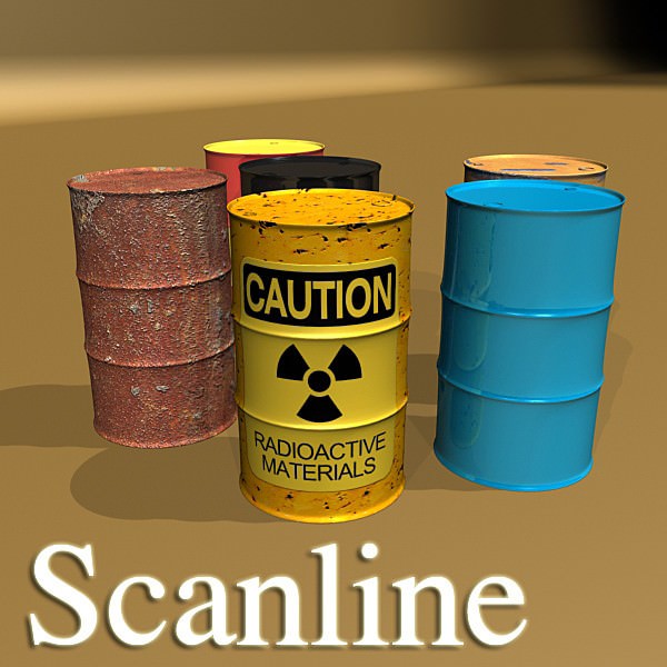Metal Drums 3D model_9