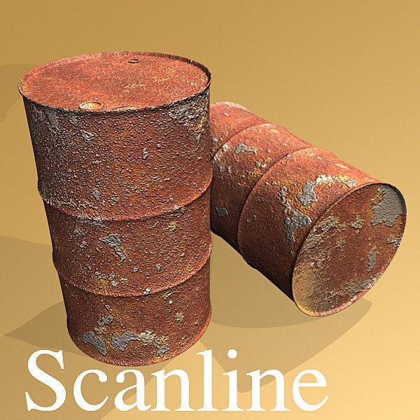 Metal Drums 3D model_46