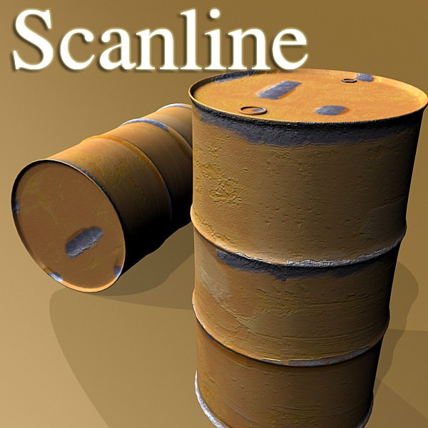 Metal Drums 3D model_31