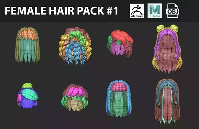 Female Hair Pack 1