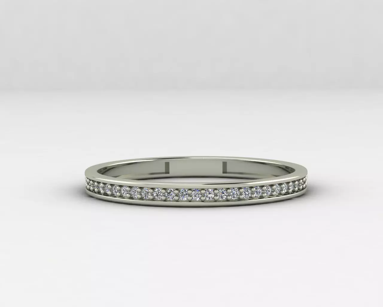 Eternity ring with 29 gems Free 3D print model