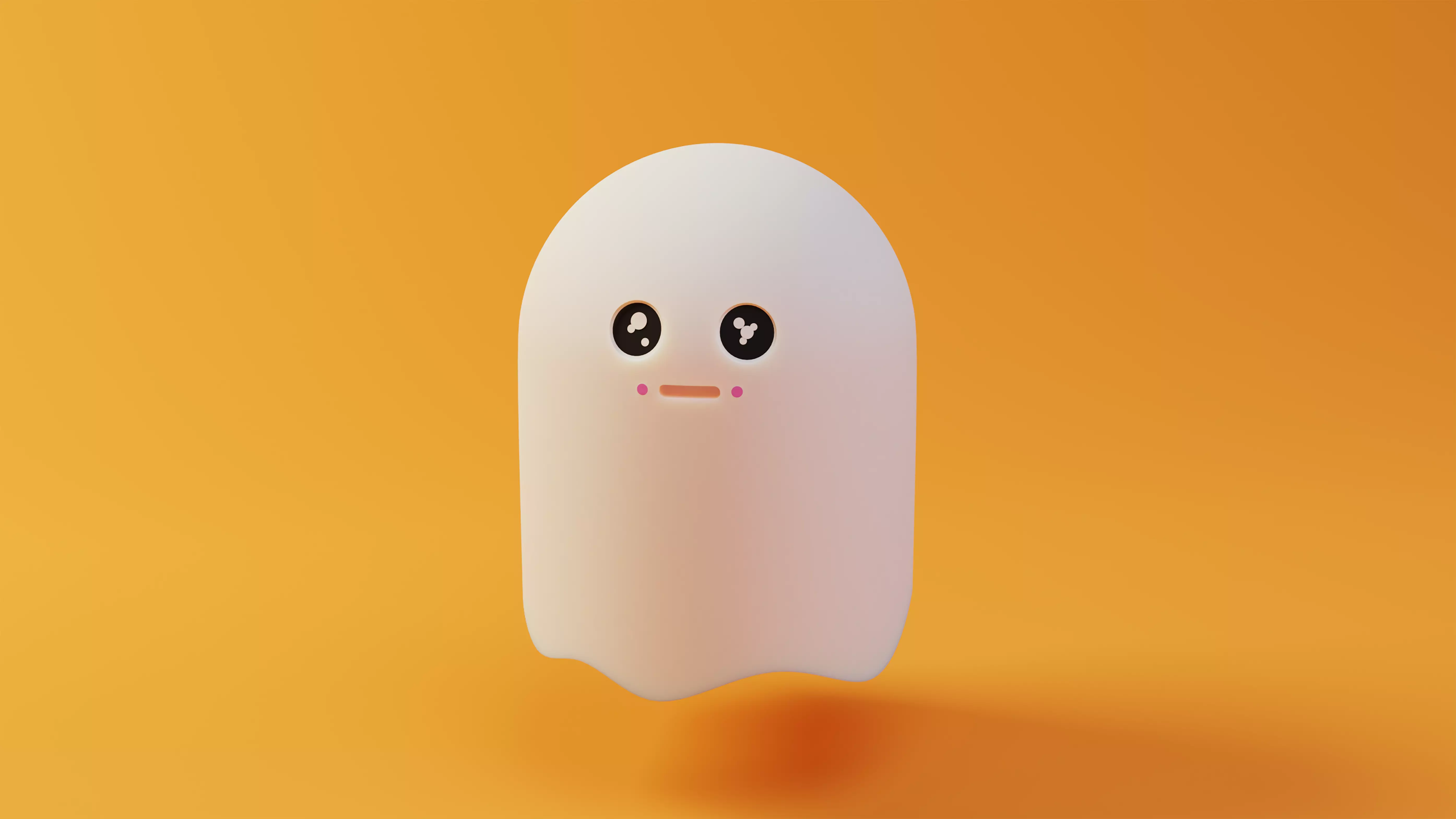 Cute Ghost Free 3D model_0