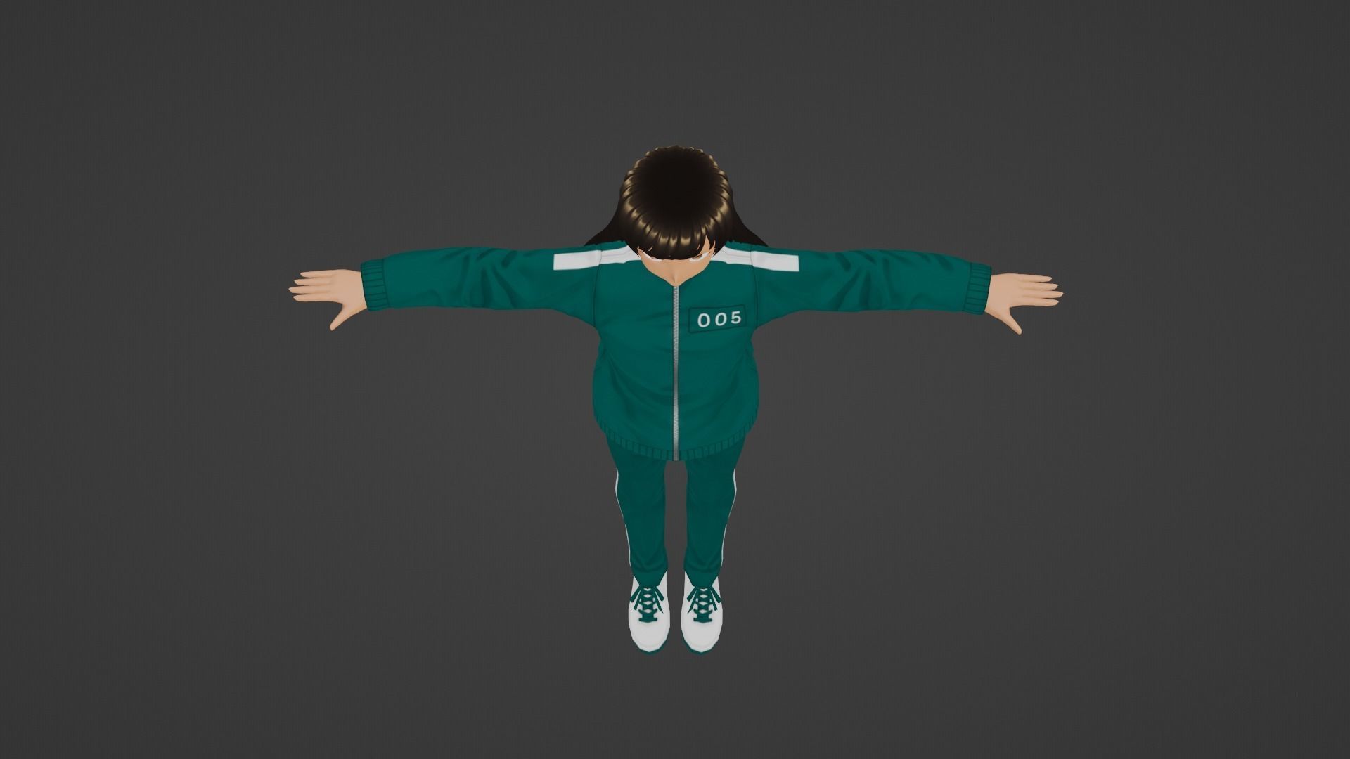 Squid Game - Player Low-poly 3D model_4