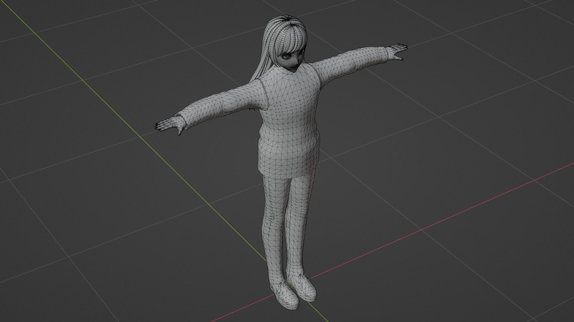 Squid Game - Player Low-poly 3D model_8