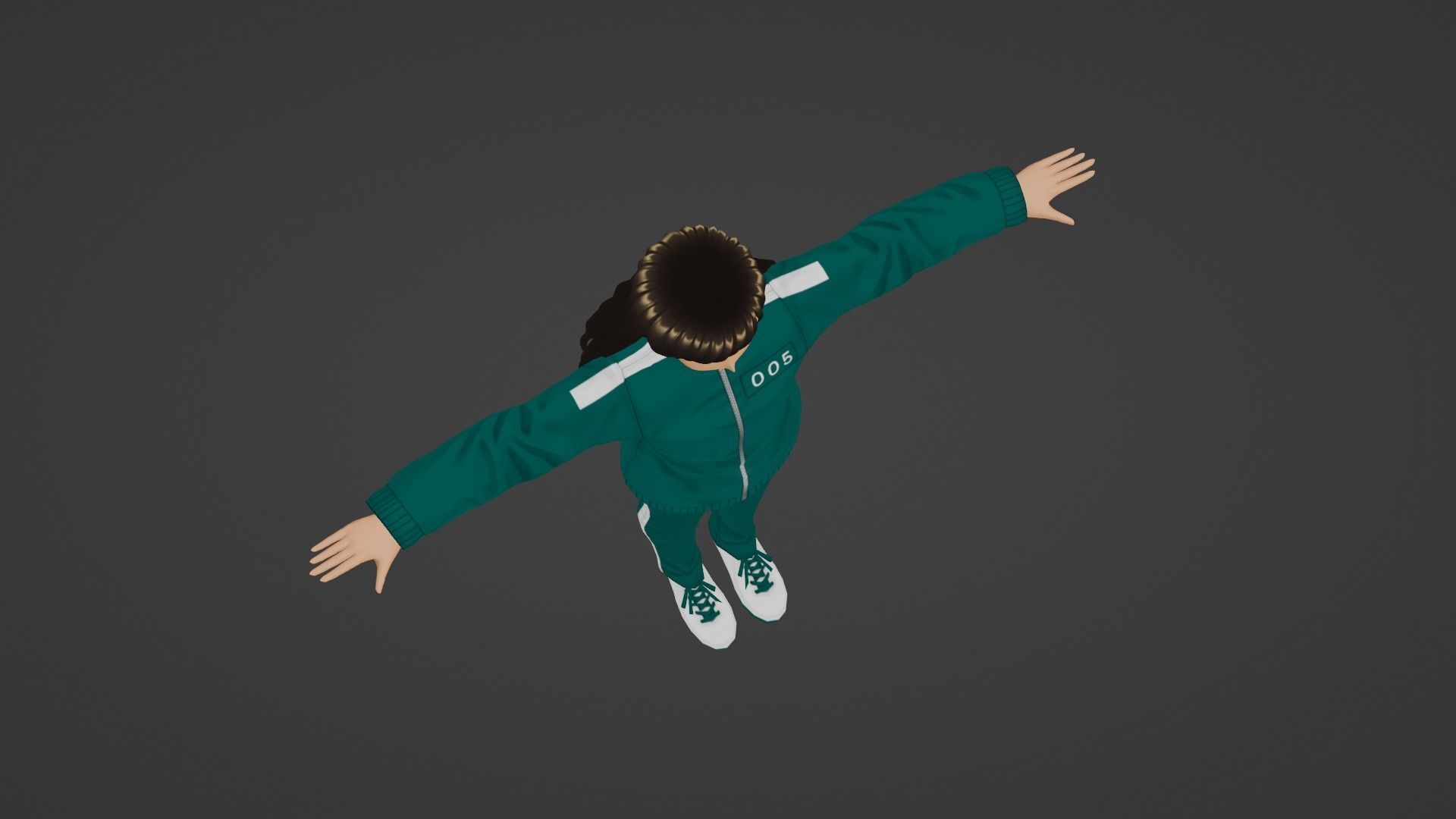 Squid Game - Player Low-poly 3D model_5