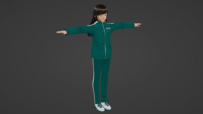 Squid Game - Player Low-poly 3D model