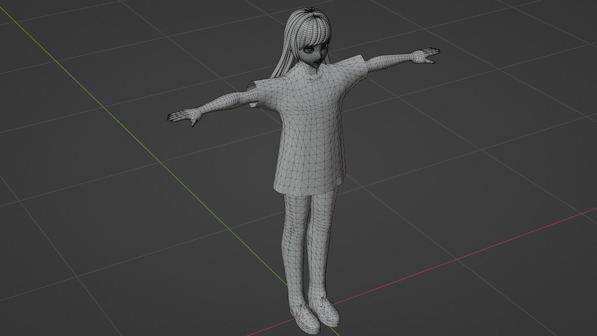 Squid Game - Player Low-poly 3D model_9