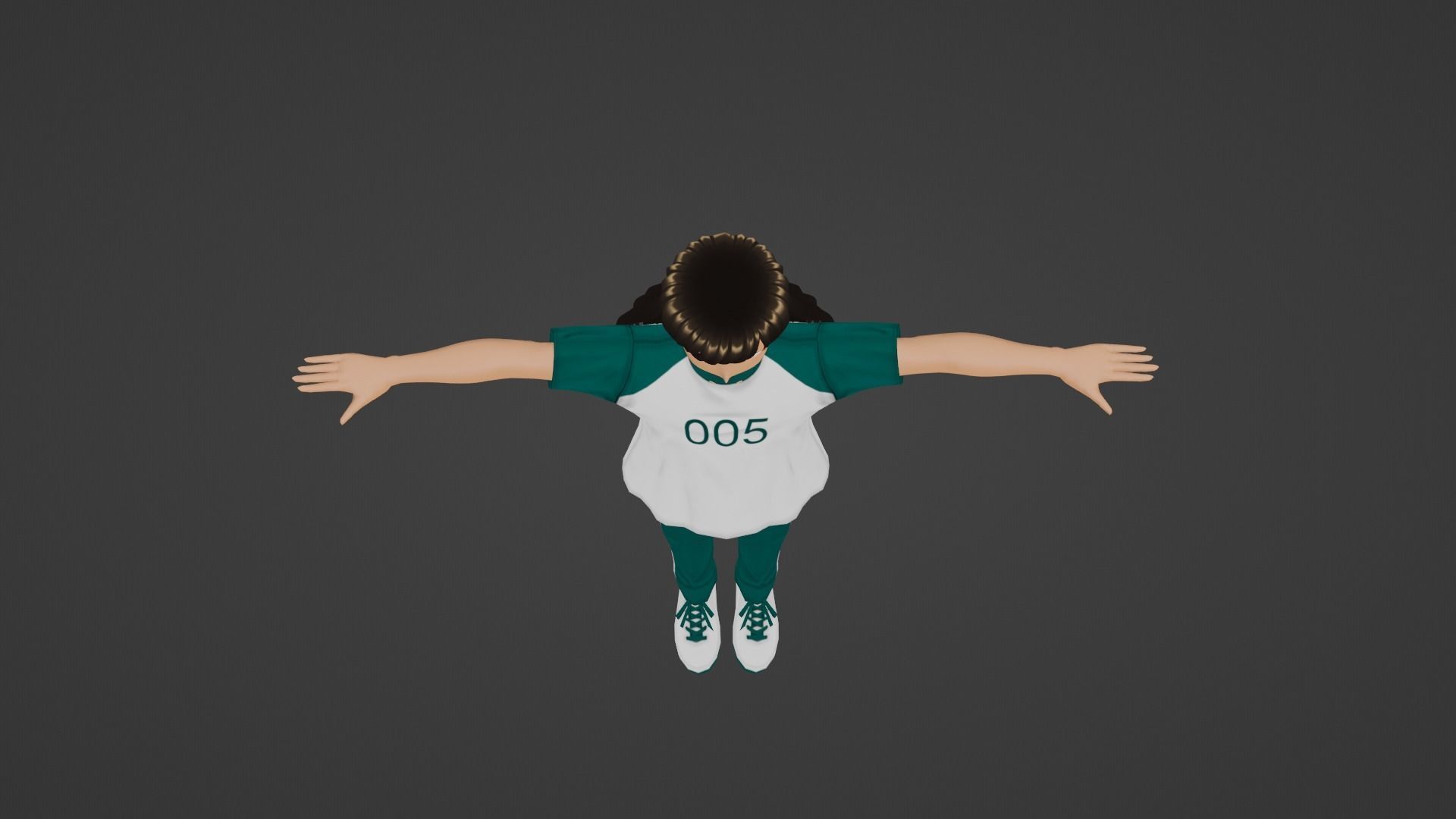 Squid Game - Player Low-poly 3D model_4