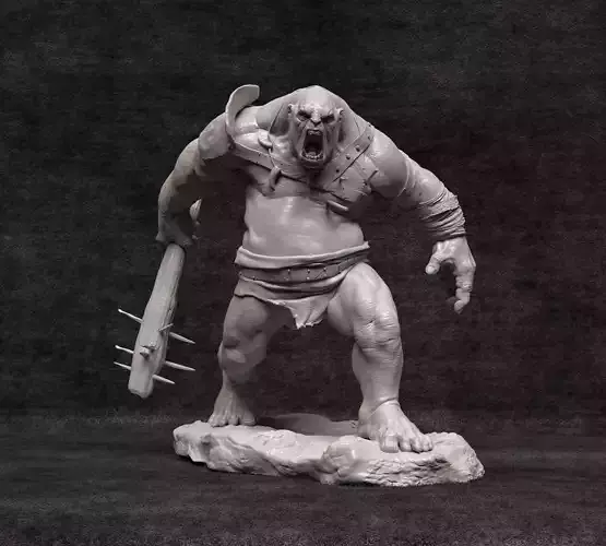 Orc Berserker Pose 2 - Presupported
