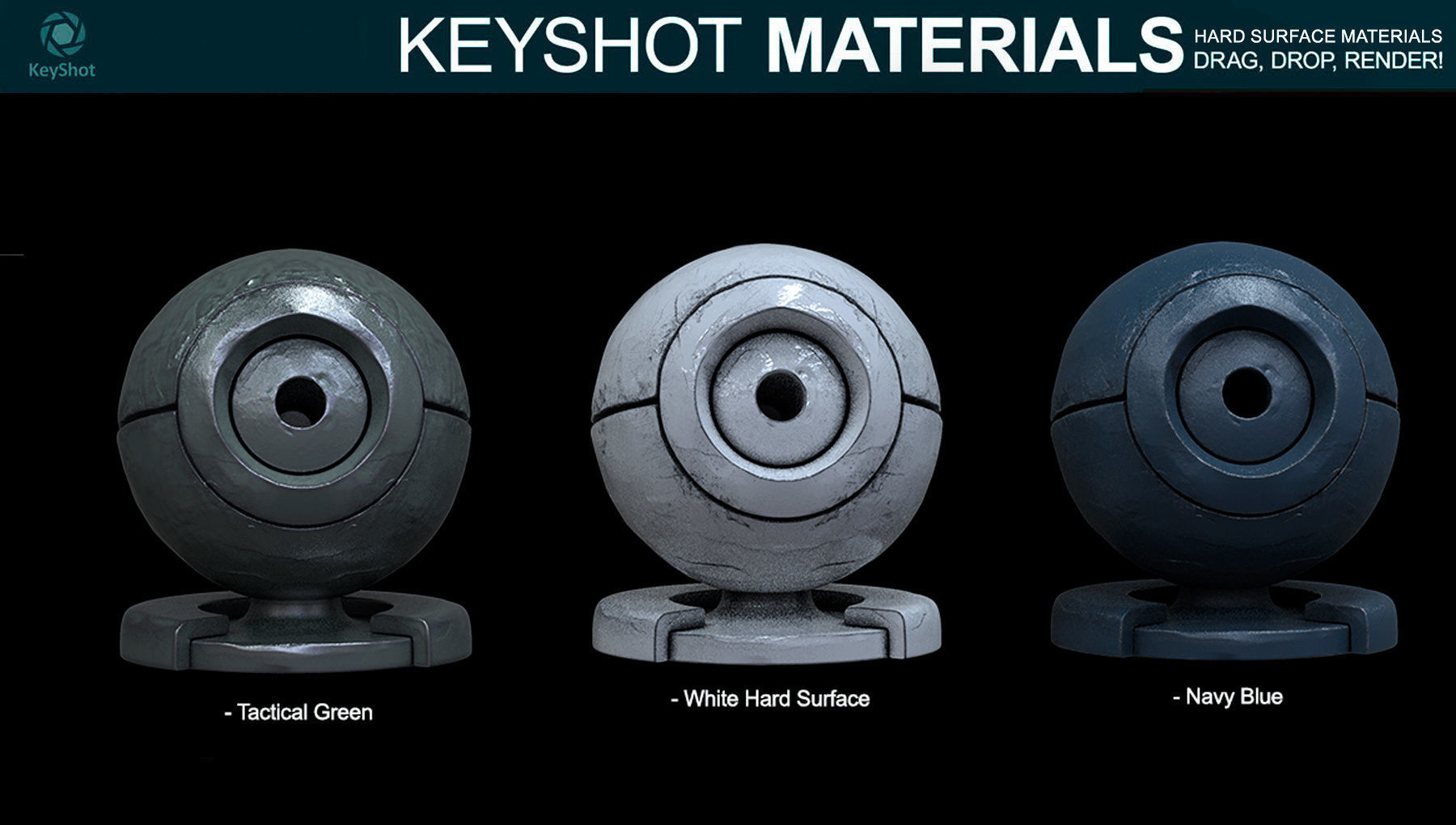 Hard Surface Materials for Keyshot Texture_1