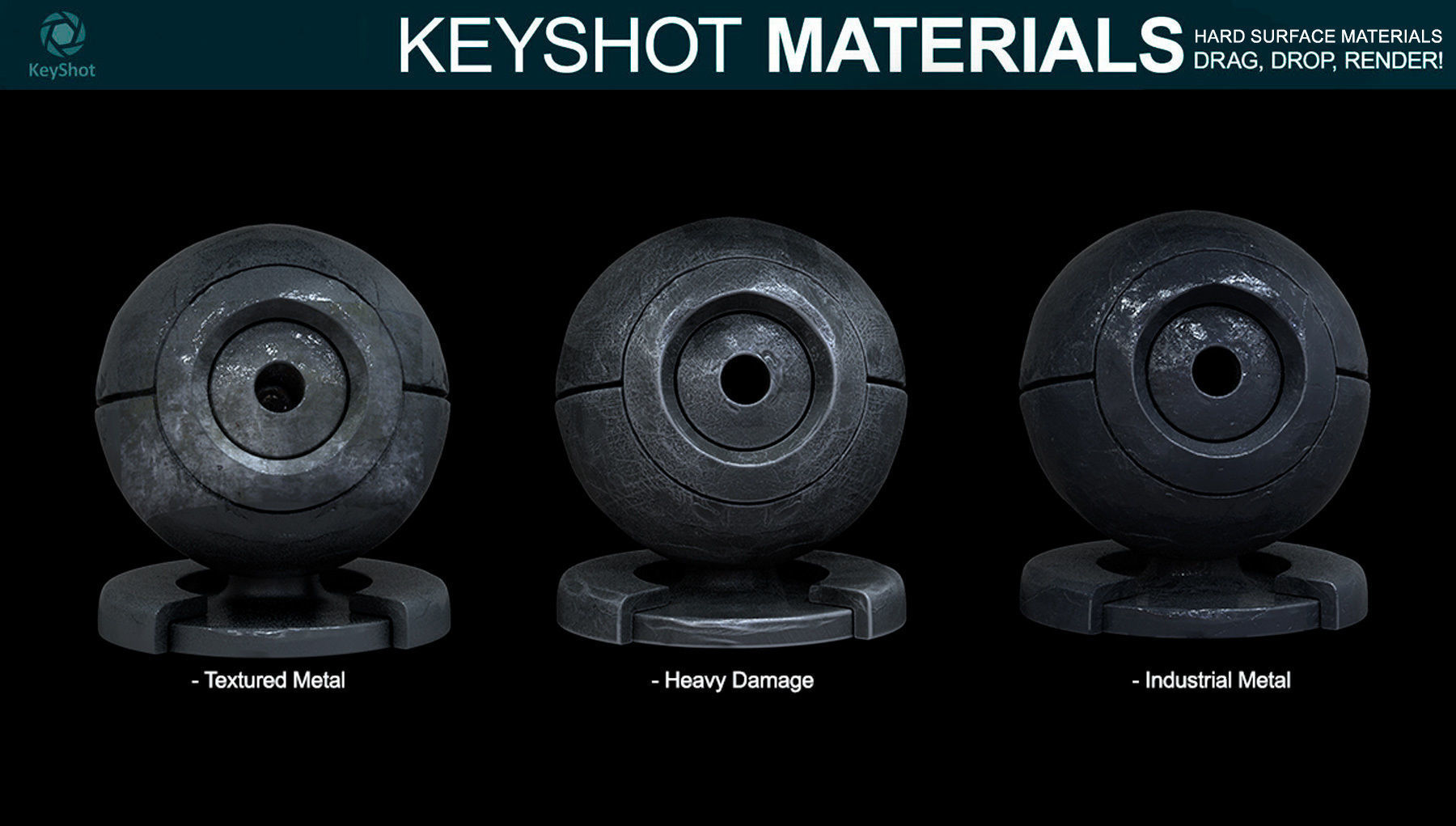 Hard Surface Materials for Keyshot Texture_2