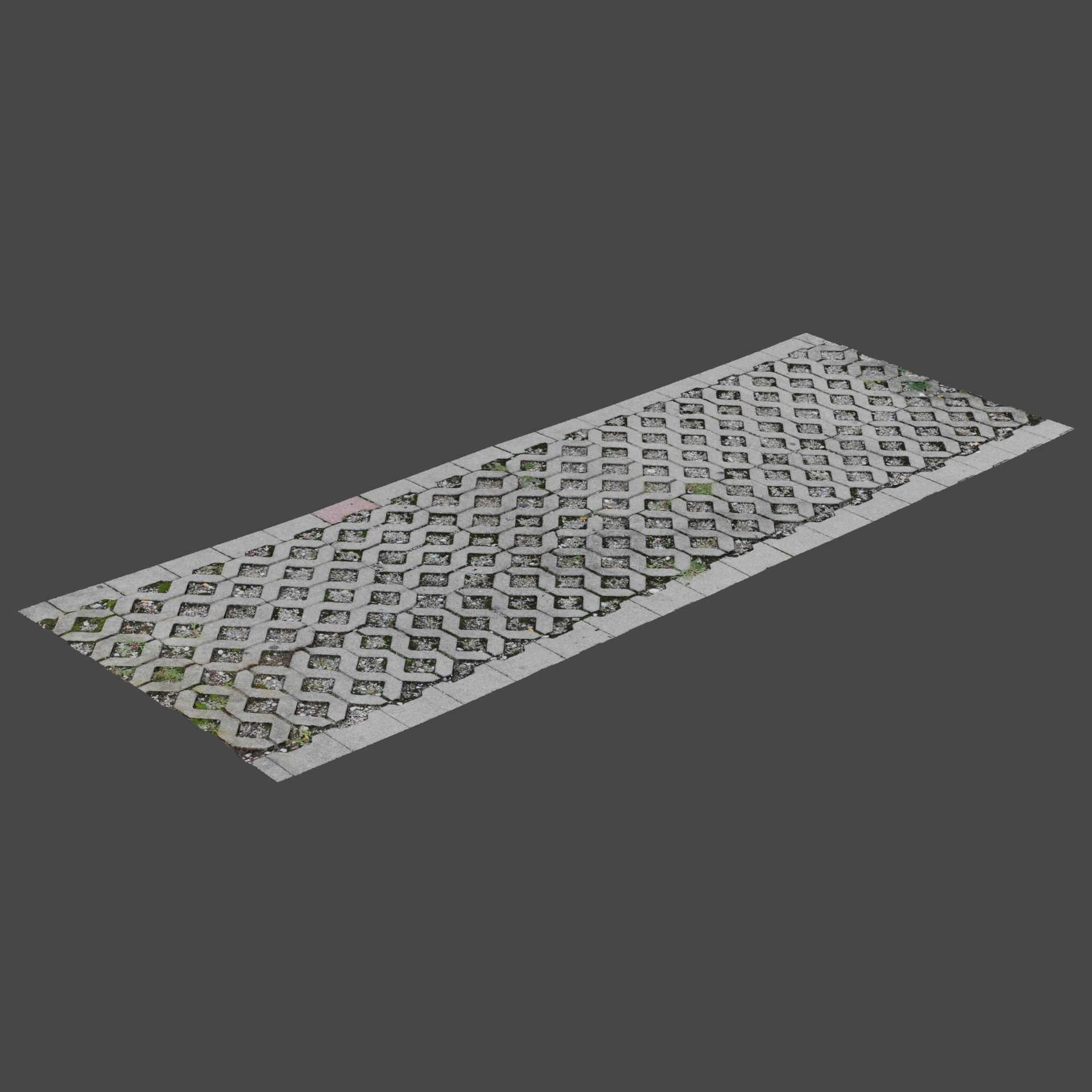 Stone Path 3D model_2