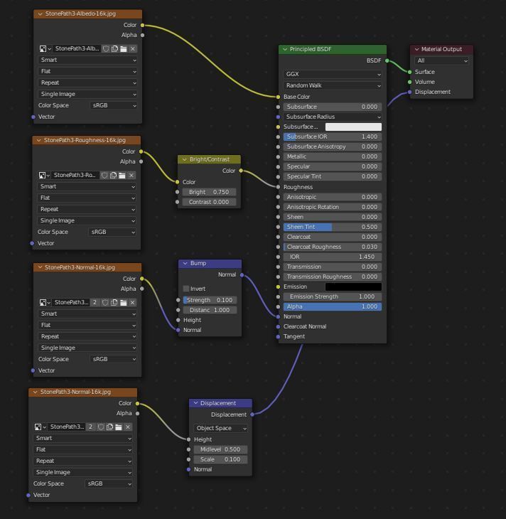 Stone Path 3D model_5