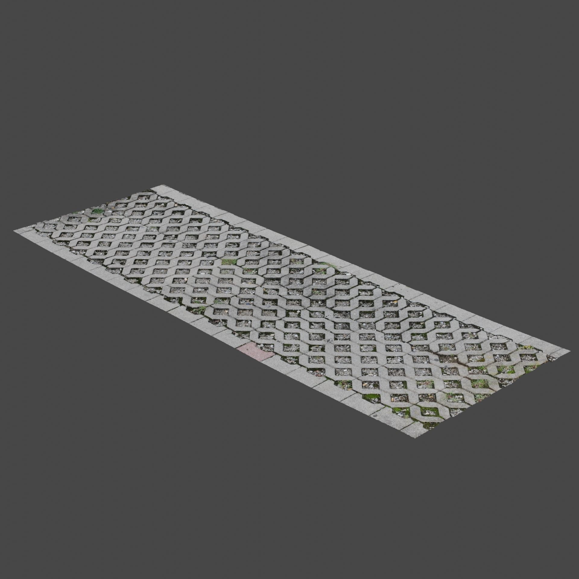 Stone Path 3D model_3