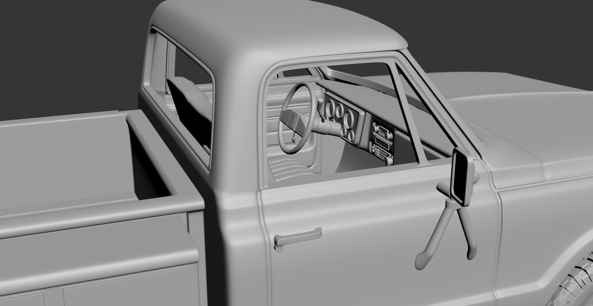CHEVROLET K20 UTILITY BED 3D print model_8