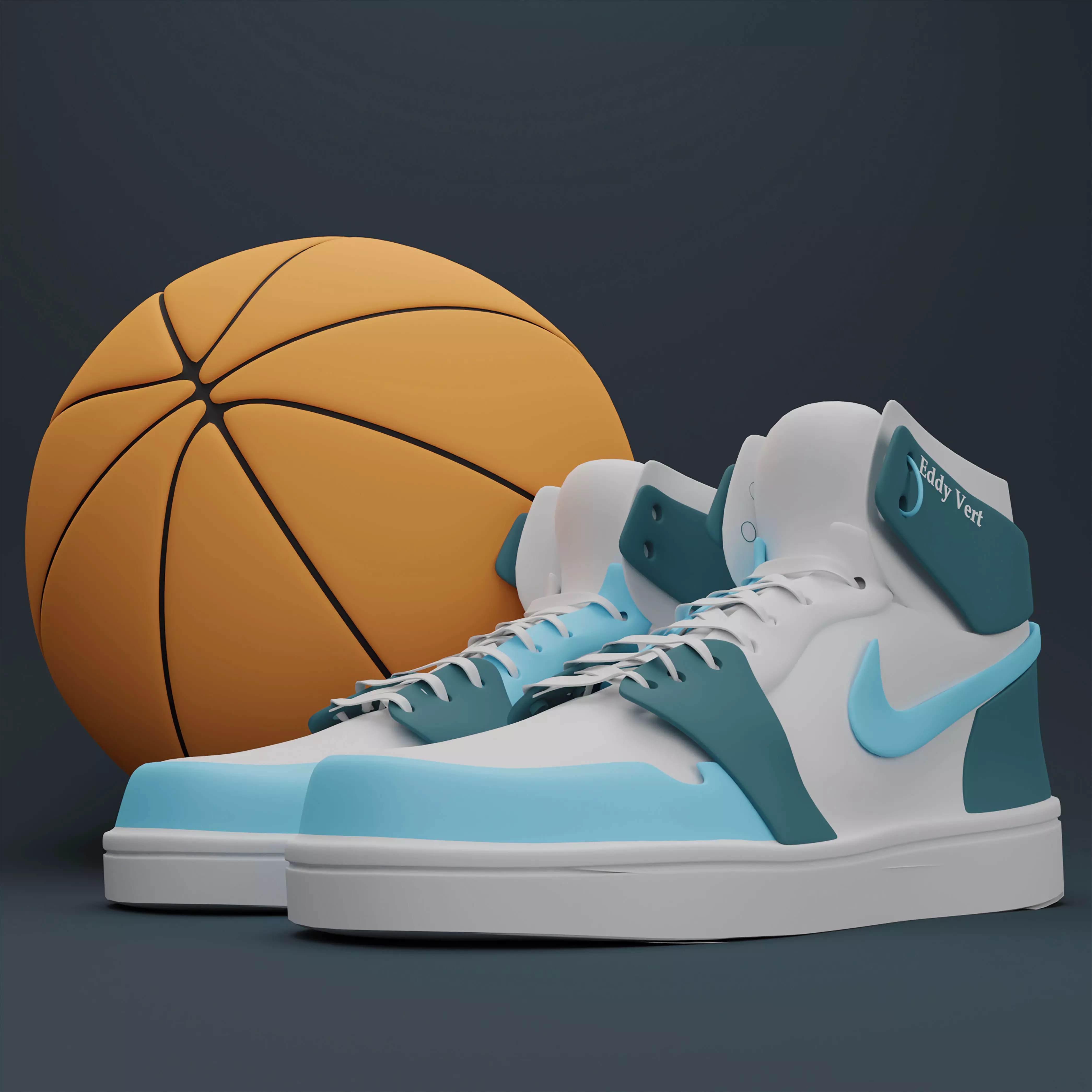 Eddy vert Sneakers Free 3D model