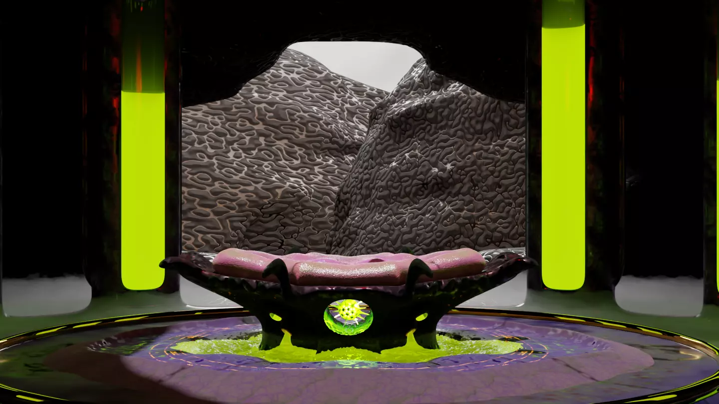Dark Fantasy Chamber Set - Blender Only Free 3D model