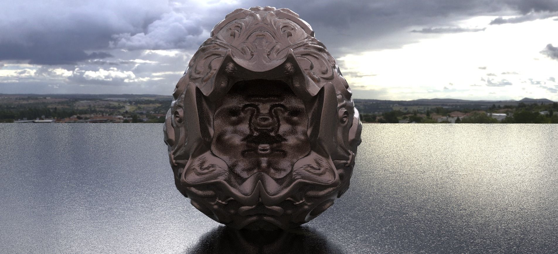 Easter Egg Detailed Burst 3D model_1