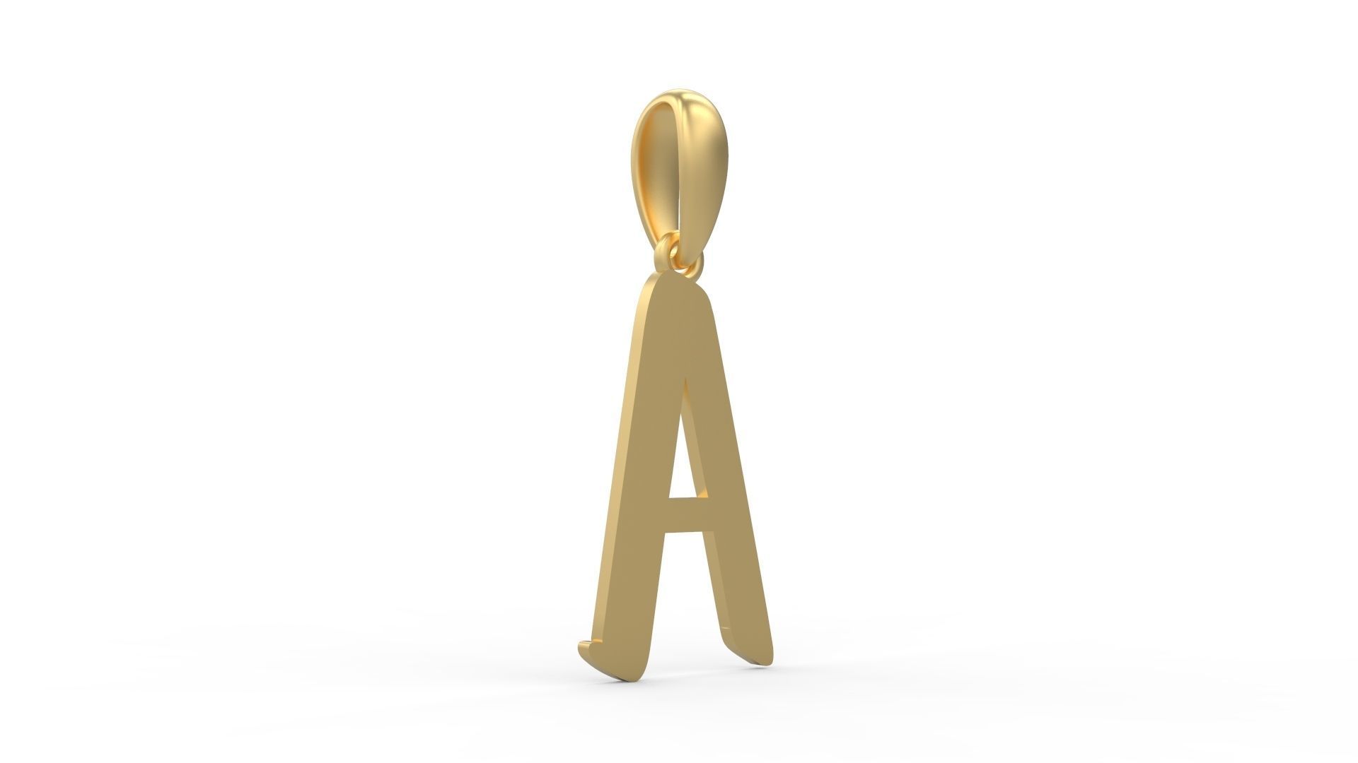 Initial Letters Pendant Solander A 3D print model_3