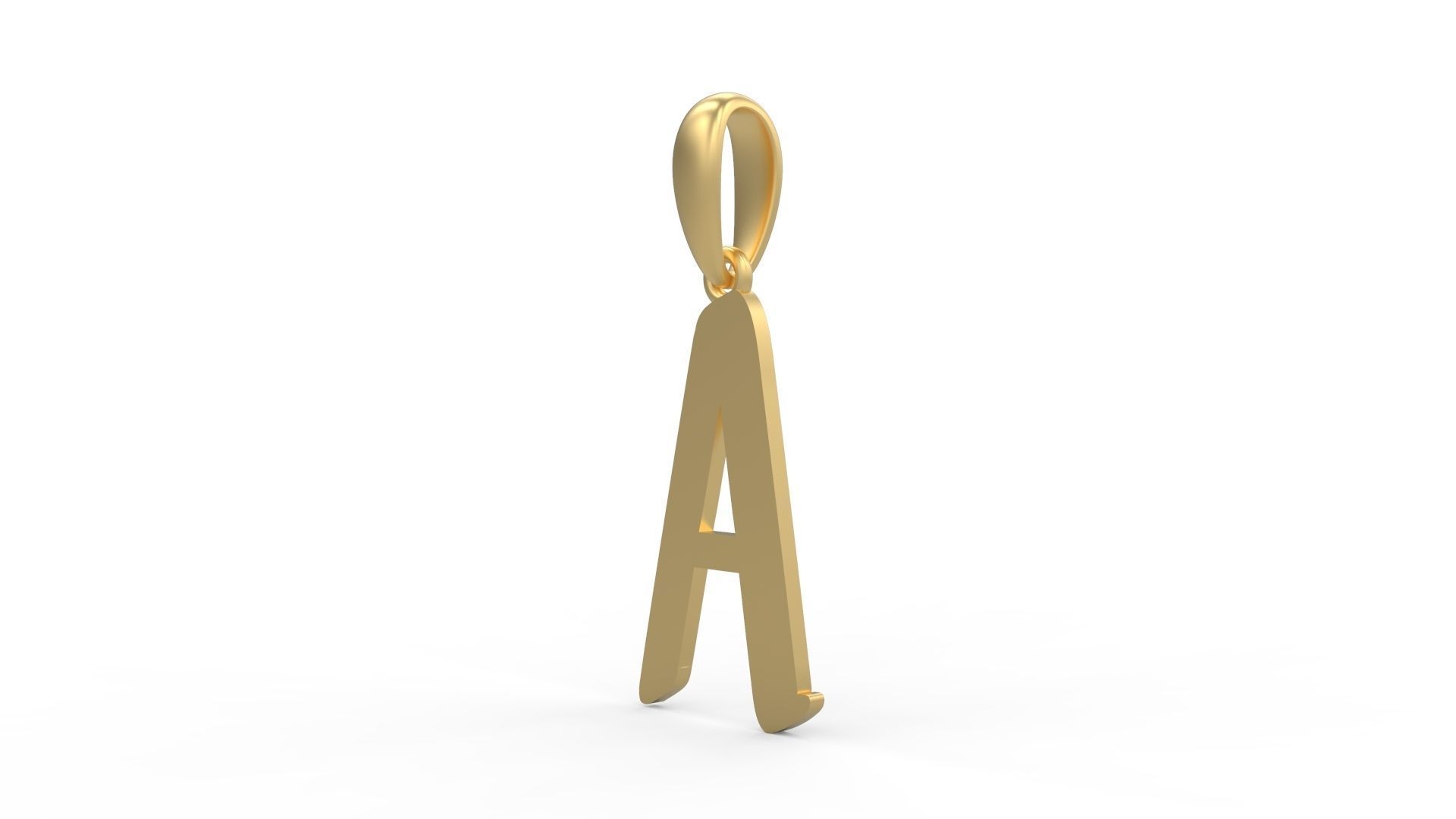 Initial Letters Pendant Solander A 3D print model_1