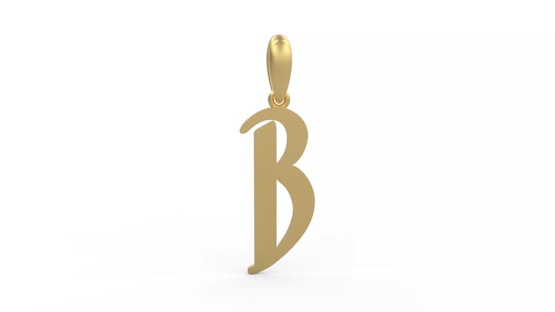 Initial Letters Pendant Solander B 3D print model_0