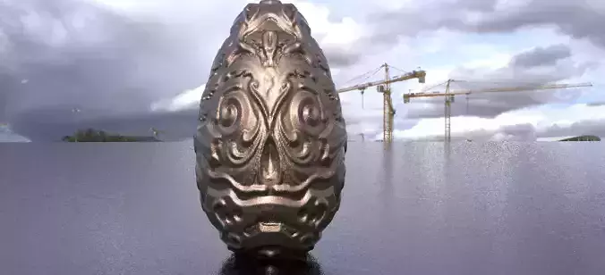 Easter Egg Detailed  3D model