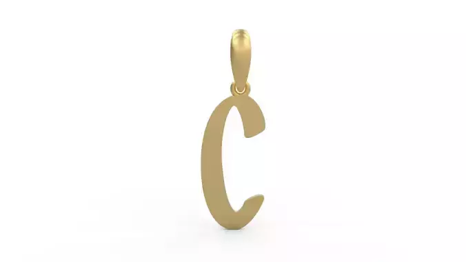 Initial Letters Pendant Solander C