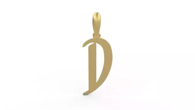 Initial Letters Pendant Solander D