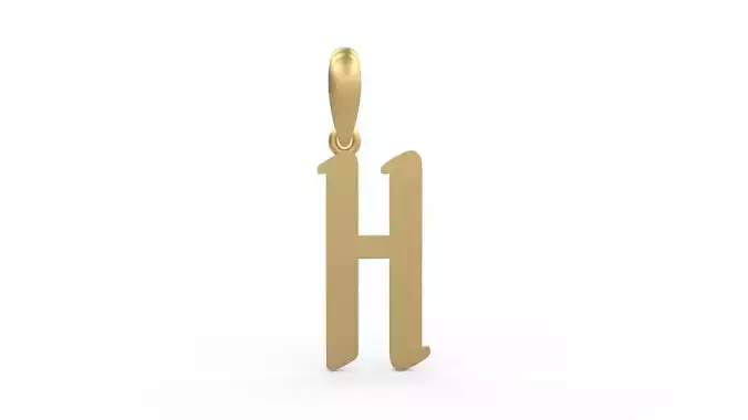 Initial Letters Pendant Solander H